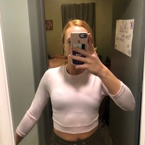 Lululemon Short Stop Light Luon Crop Top